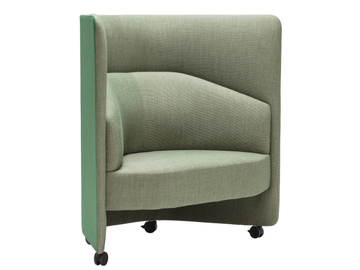 IN OUT OFFICE SF2250 - Upholstered fabric armchair high-back by Andreu World - view 3